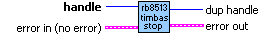 RB8513 TIMEBASE Stop